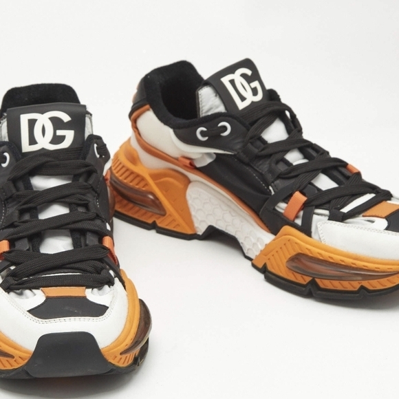 Dolce & Gabbana Orange and Black Sneakers - Picture 1 of 4